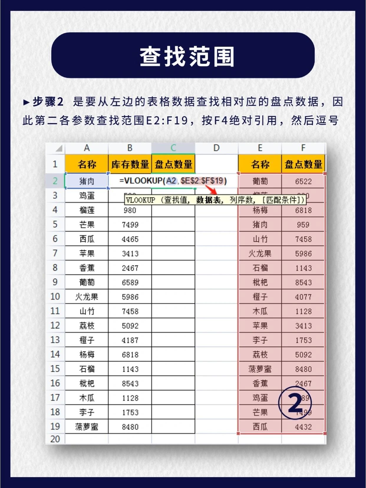函数vlookup跨表使用/跨表格vlookup函数的使用方法