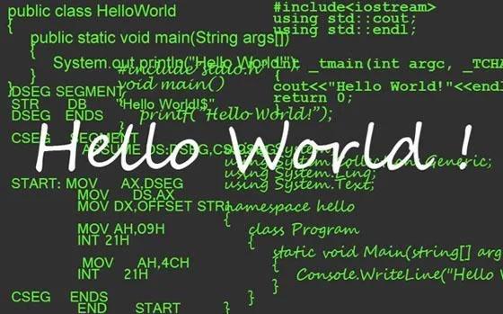 helloworld程序编写（helloworld编程代码怎么打）