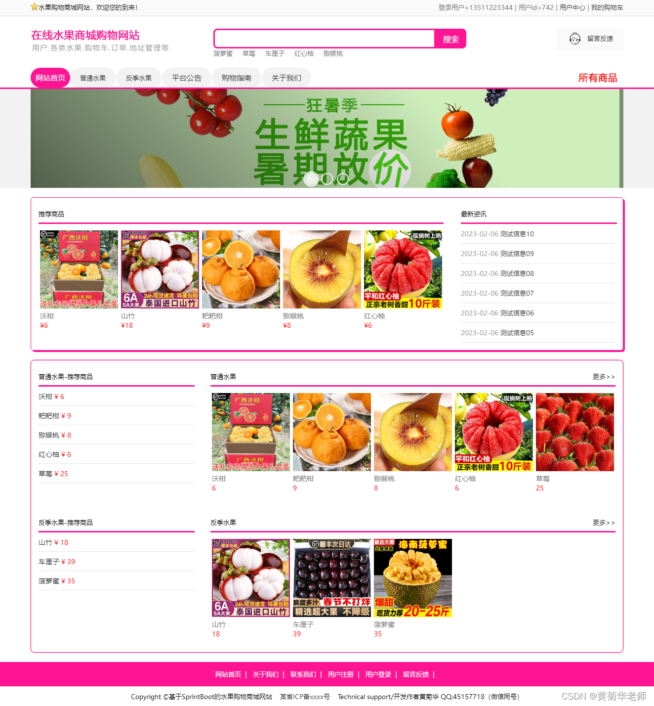 简单购物网站代码html（购物网页）