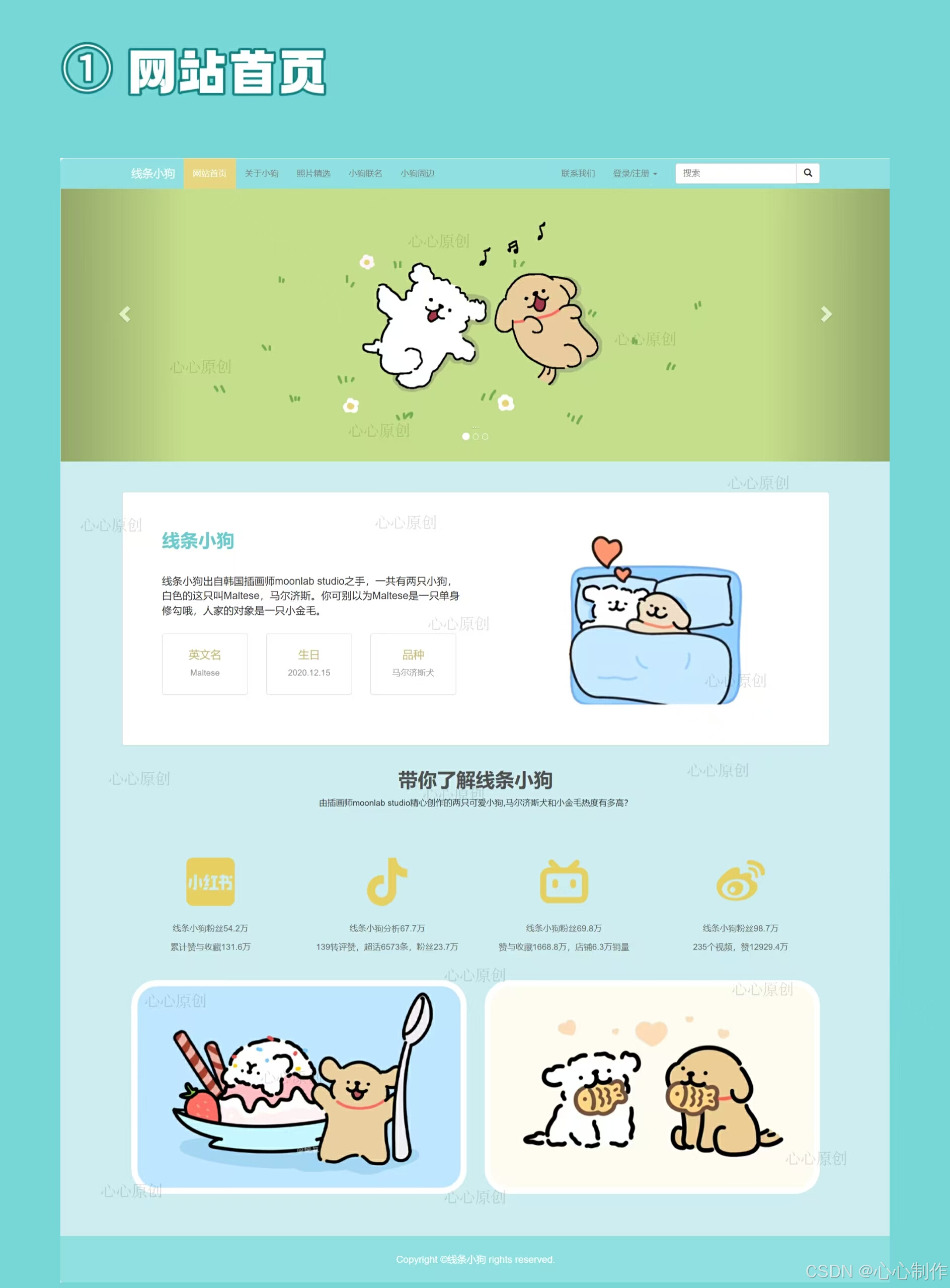 web个人网站设计代码/用html做个人网站代码