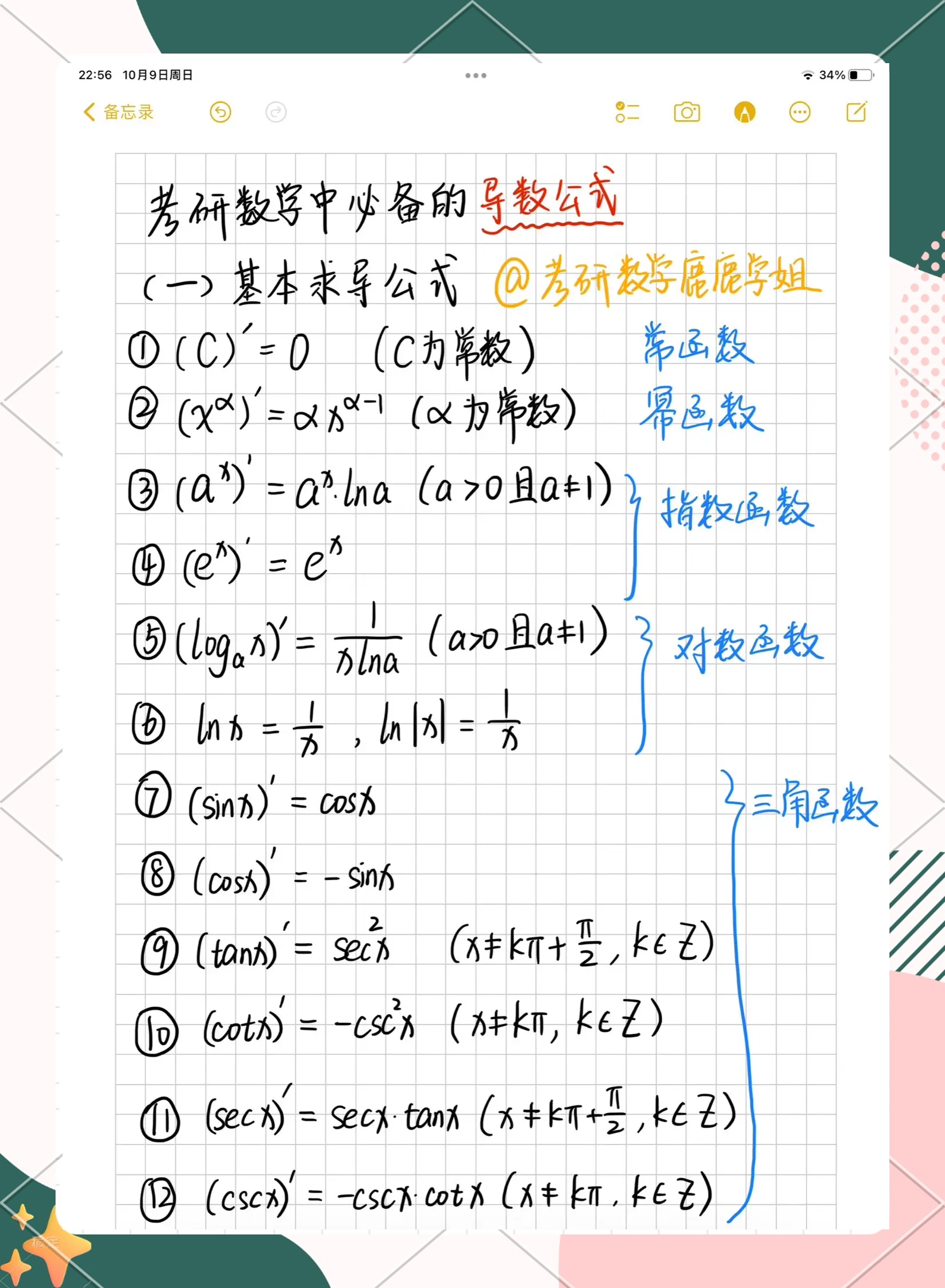 反函数求导公式二阶/反函数二阶导数公式数学三考过吗