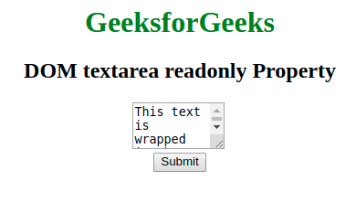 html表单textarea属性的简单介绍