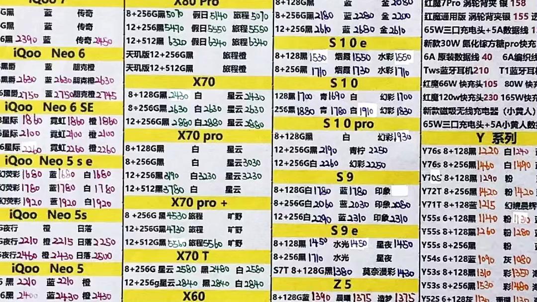 华强北手机批发市场价格表的简单介绍 华强北手机批发市场价格表的简单介绍