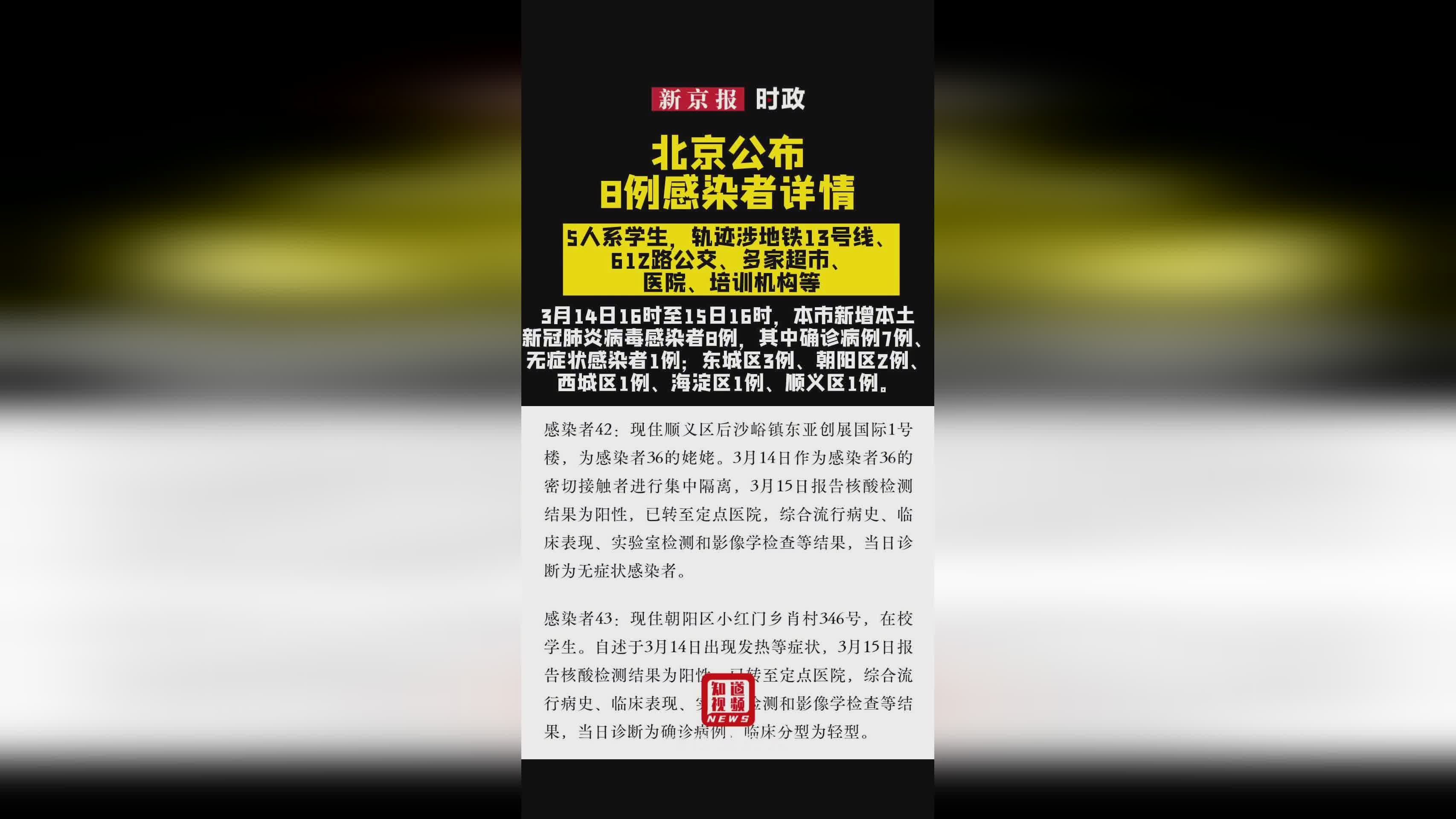 北京新增感染者轨迹发布（北京新增本土感染者52例）