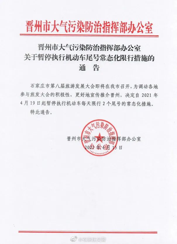 【石家庄限号,石家庄限号吗限外地车吗2026年】